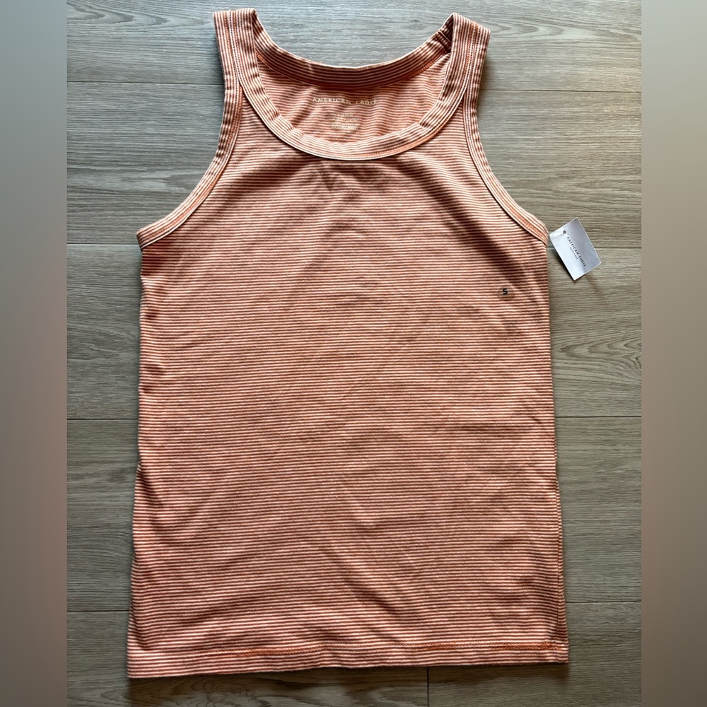NWT American Eagle Outfitters Pink Fitted Sleeveless Tank Top